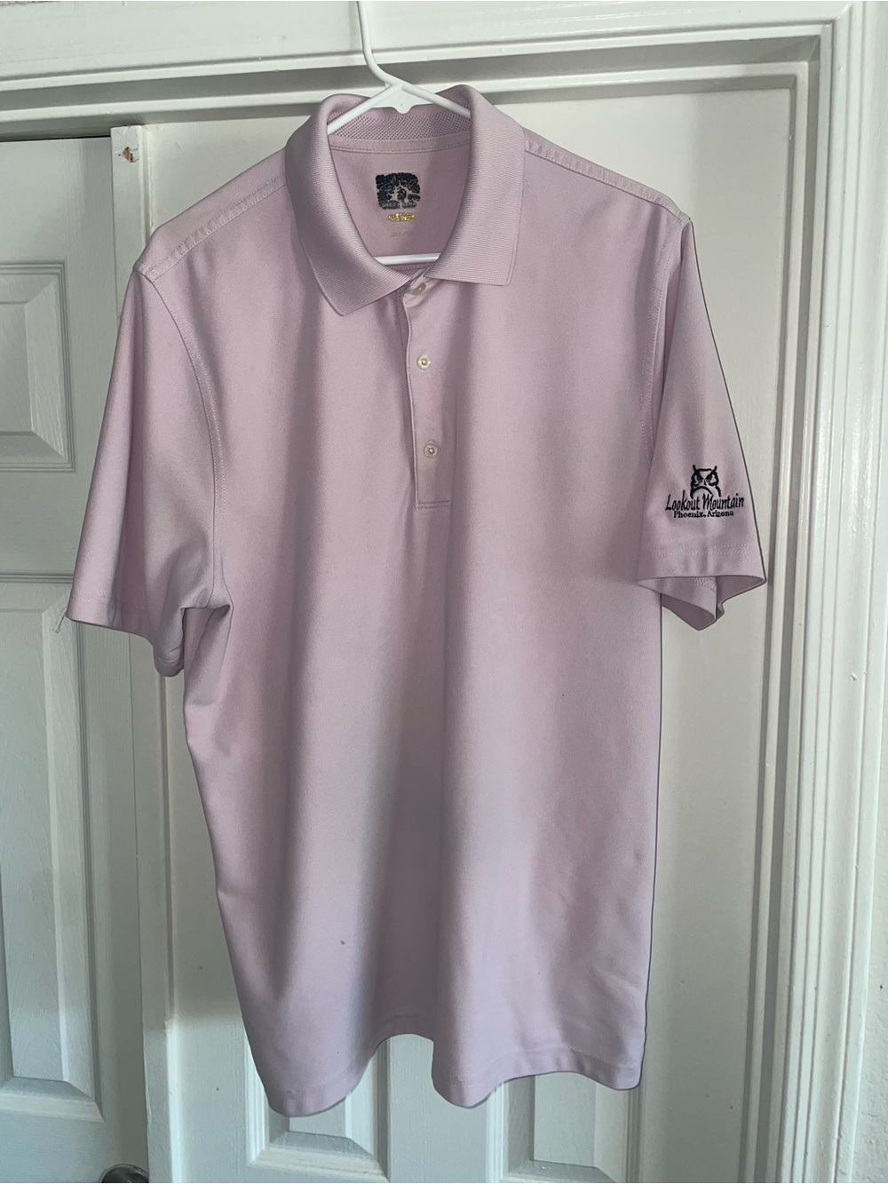 Greg Norman Collection Light Pink Performance Polo